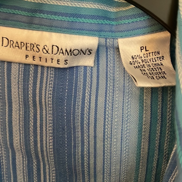Draper’s and Damon’s Petites shirt size PL. - Picture 6 of 8